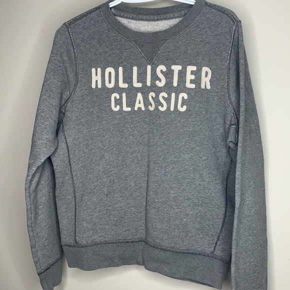 Hollister crewneck sweater grey - Picture 1 of 4